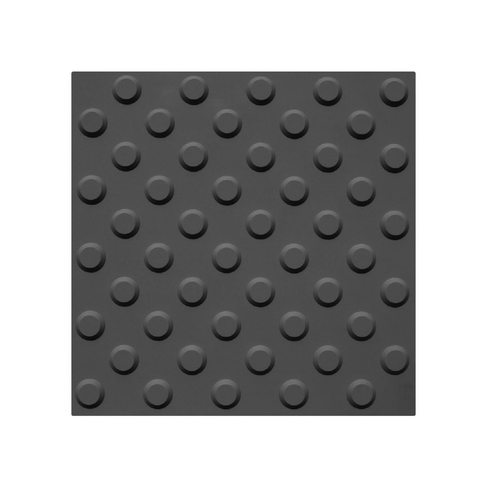 Farefelt plate i svart med tape lim 30 x 30 cm type BP1011570