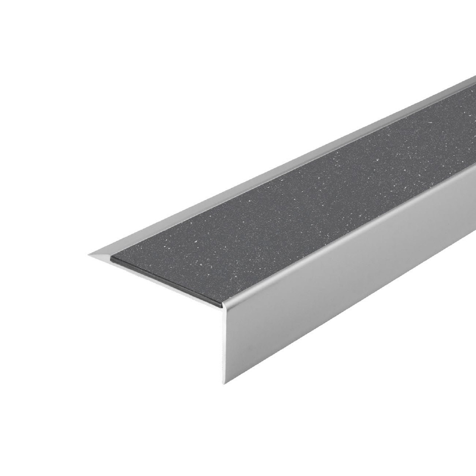 Trappenese i eloksert aluminium med Forbo ilegg 64 x 30 mm - Bilde 56