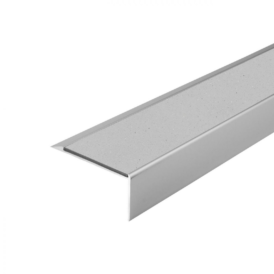 Trappenese i eloksert aluminium med Forbo ilegg 64 x 30 mm - Bilde 67