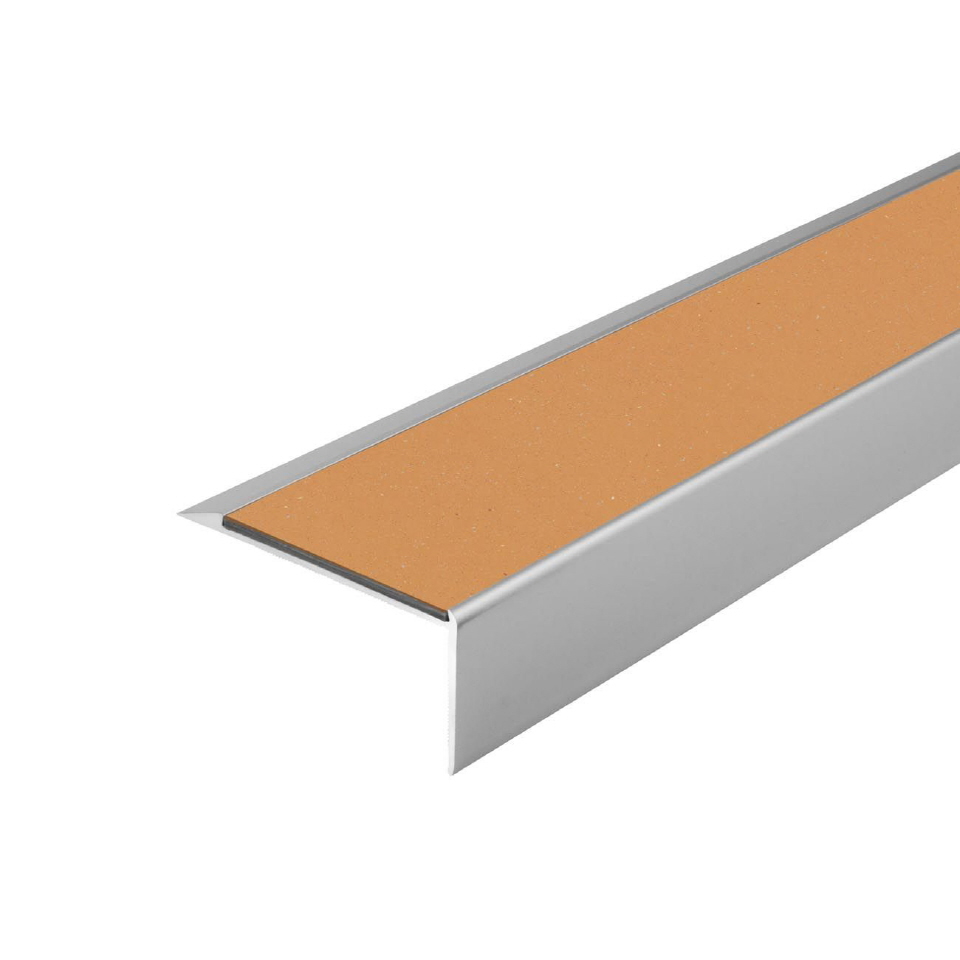Trappenese i eloksert aluminium med Forbo ilegg 64 x 30 mm - Bilde 36