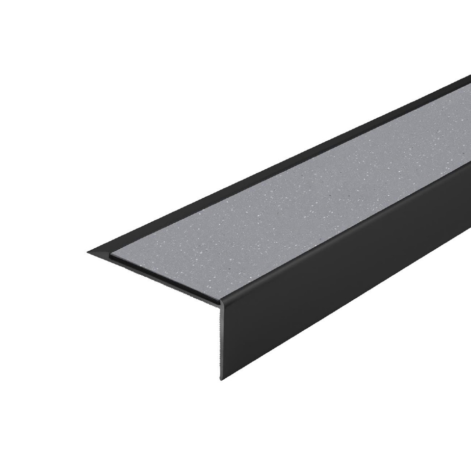 Trappenese i eloksert aluminium med Forbo ilegg 64 x 30 mm - Bilde 32