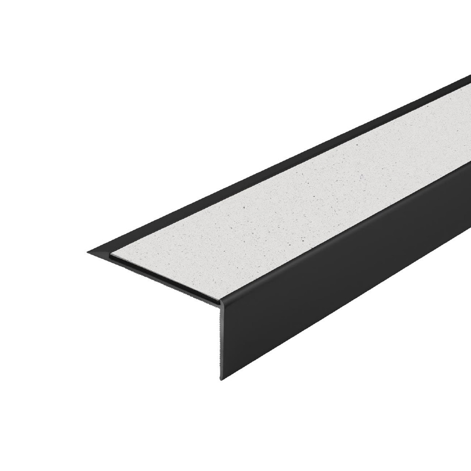 Trappenese i eloksert aluminium med Forbo ilegg 64 x 30 mm - Bilde 33