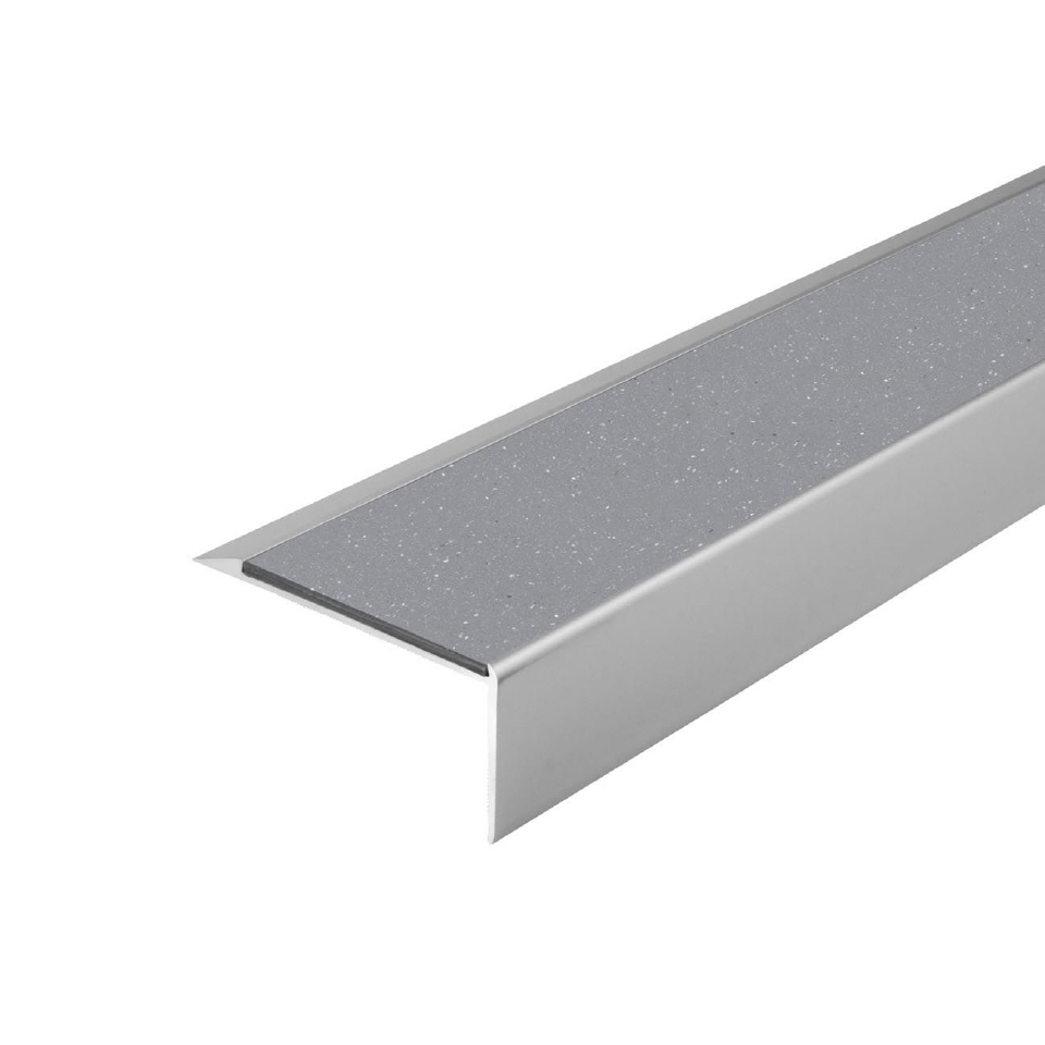 Trappenese i eloksert aluminium med Forbo ilegg 64 x 30 mm - Bilde 66