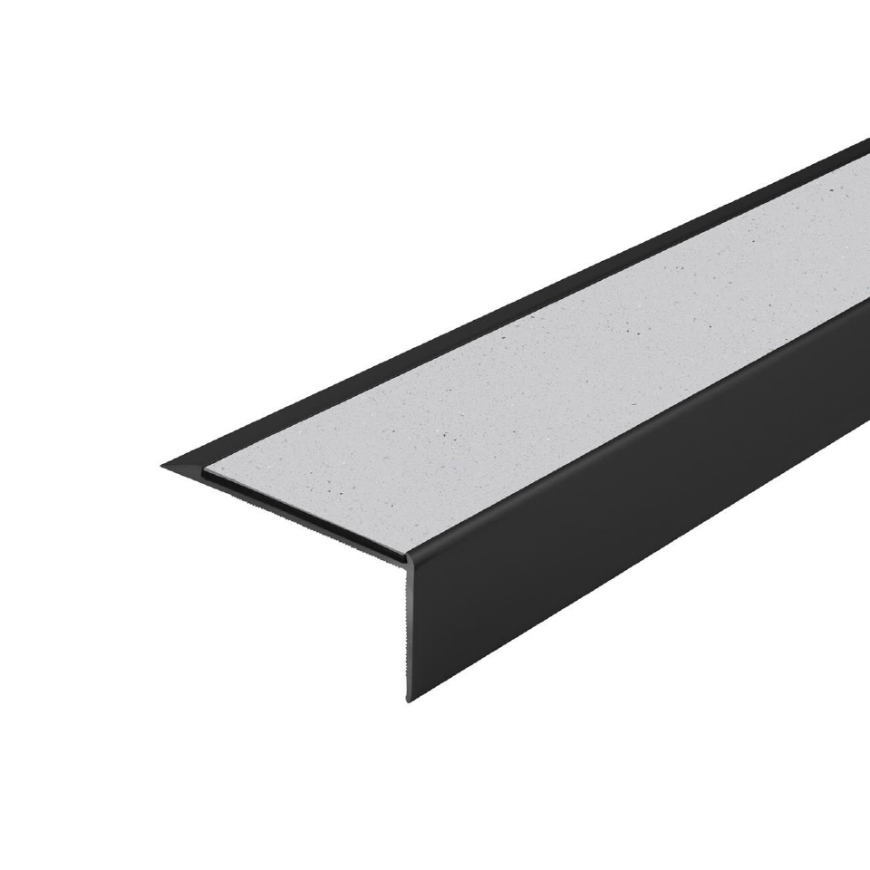 Trappenese i eloksert aluminium med Forbo ilegg 64 x 30 mm - Bilde 31
