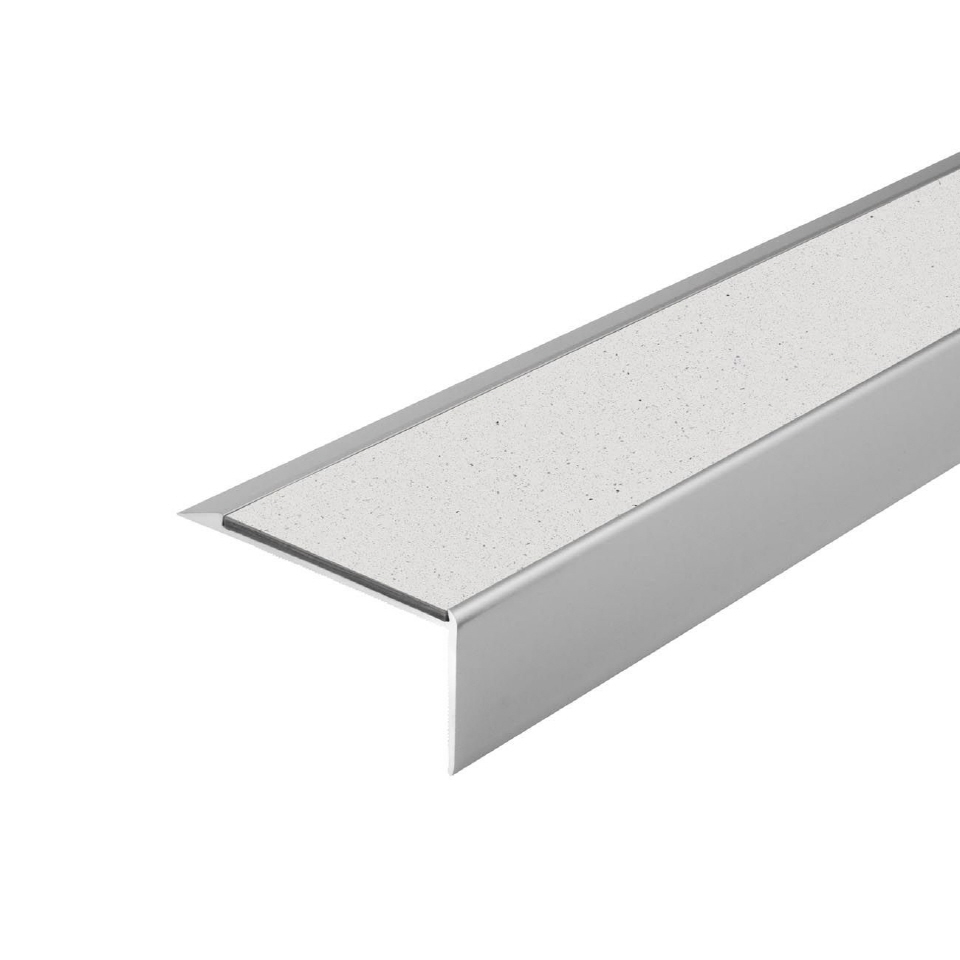 Trappenese i eloksert aluminium med Forbo ilegg 64 x 30 mm - Bilde 65