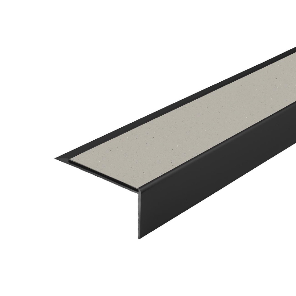 Trappenese i eloksert aluminium med Forbo ilegg 64 x 30 mm - Bilde 16