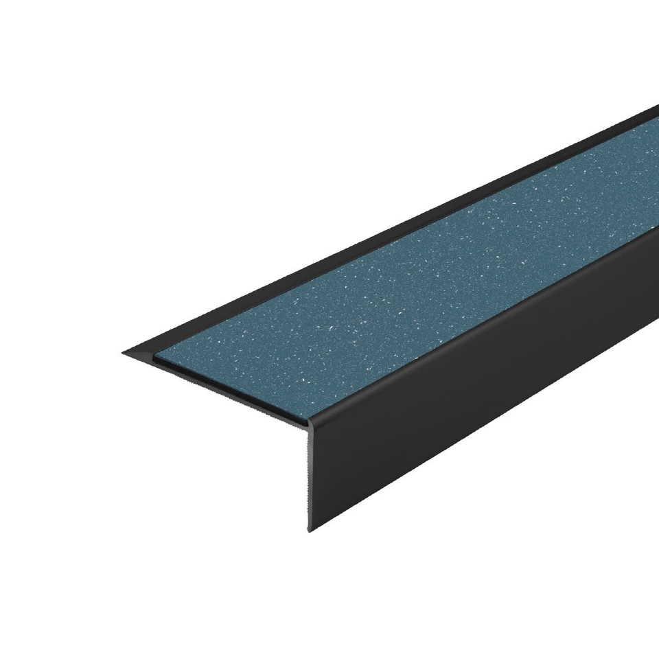 Trappenese i eloksert aluminium med Forbo ilegg 64 x 30 mm - Bilde 12
