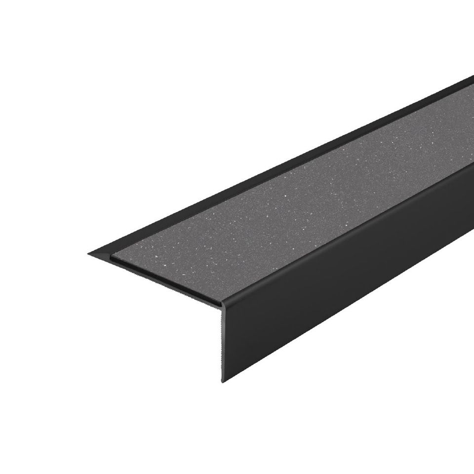 Trappenese i eloksert aluminium med Forbo ilegg 64 x 30 mm - Bilde 11