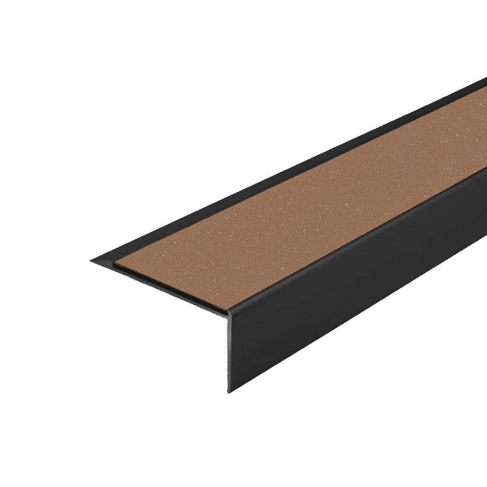 Trappenese i eloksert aluminium med Forbo ilegg 64 x 30 mm - Bilde 10
