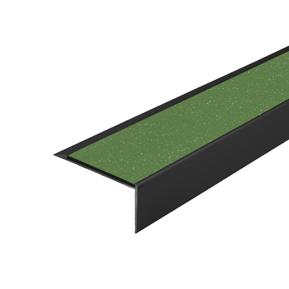 Trappenese i eloksert aluminium med Forbo ilegg 64 x 30 mm - Bilde 9
