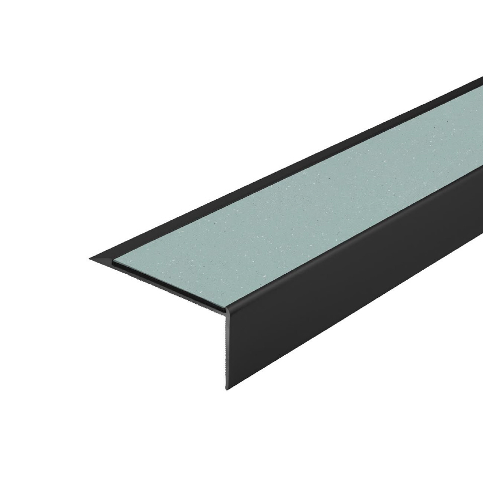 Trappenese i eloksert aluminium med Forbo ilegg 64 x 30 mm - Bilde 7