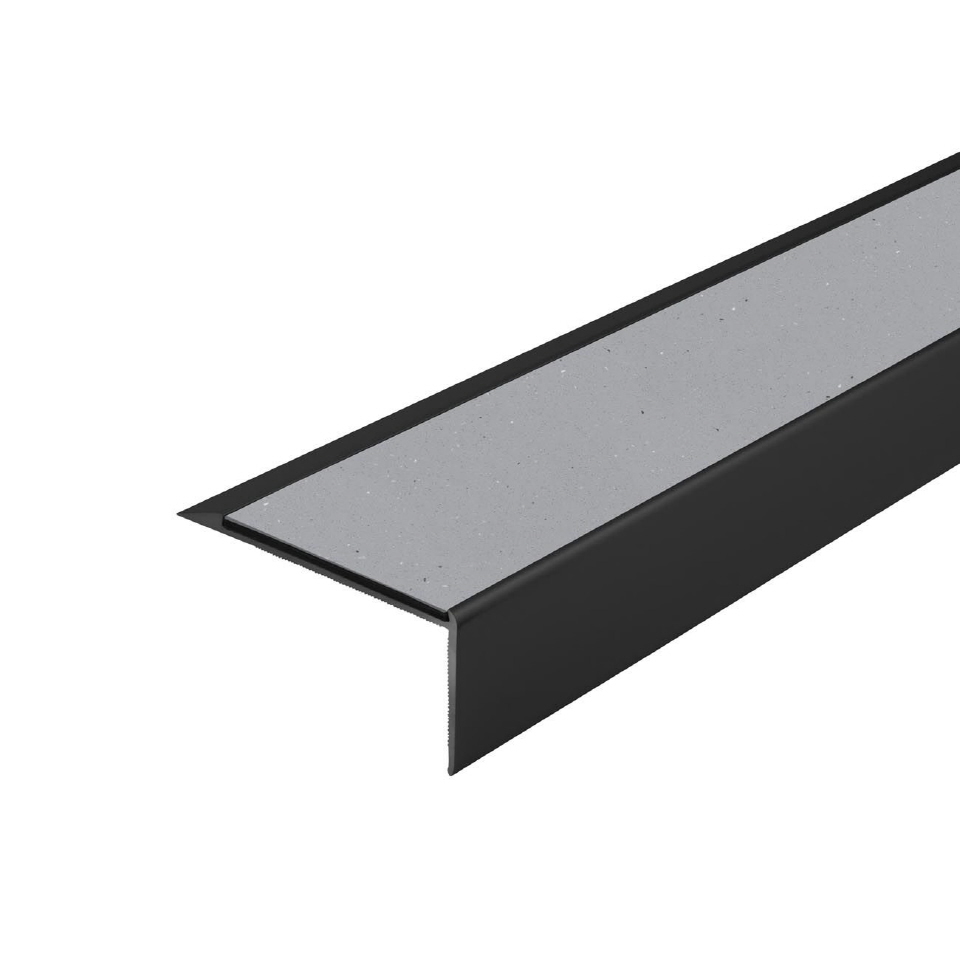 Trappenese i eloksert aluminium med Forbo ilegg 64 x 30 mm - Bilde 5