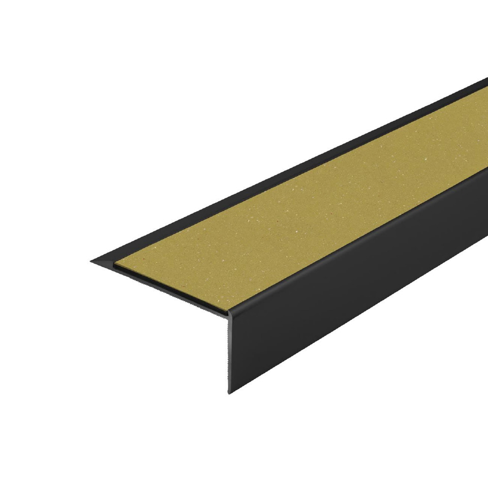 Trappenese i eloksert aluminium med Forbo ilegg 64 x 30 mm - Bilde 4