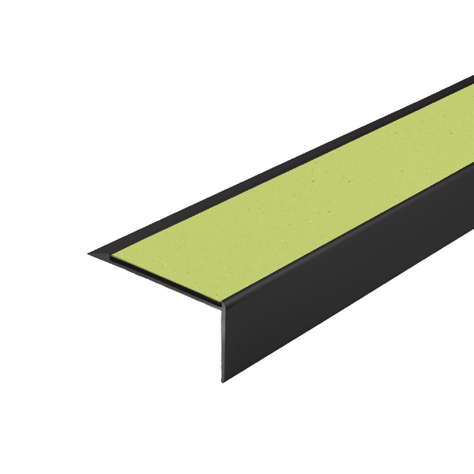 Trappenese i eloksert aluminium med Forbo ilegg 64 x 30 mm - Bilde 2