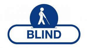 Klistresymbol - Blind