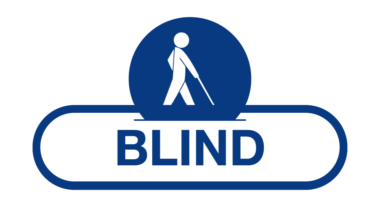 Klistresymbol - Blind