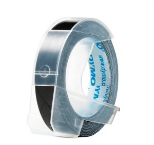 Dymotape, sort 12mm