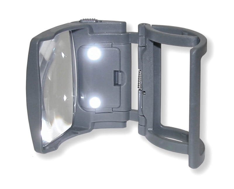 Carson Clip-on lupe med LED-lys, 3 x