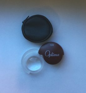 Optima innslagslupe 10x (Ø-35mm)