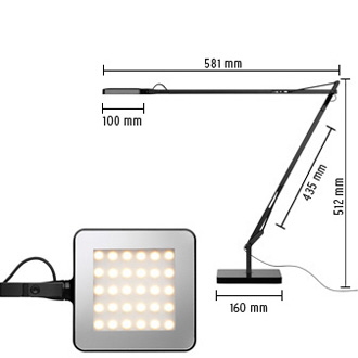 Kelvin LED skrivebordslampe - Bilde 3