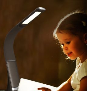 Bordlampe Aurora Sort oppladbar