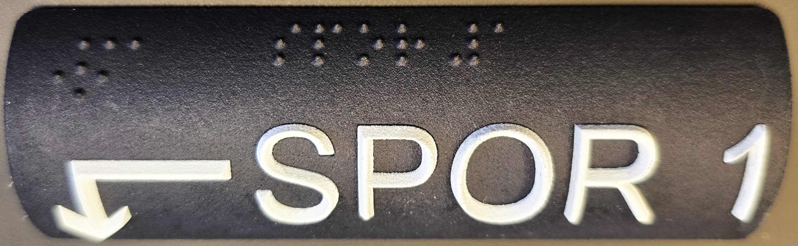 Taktile håndløperskilt i solid PU plast - Bilde 5