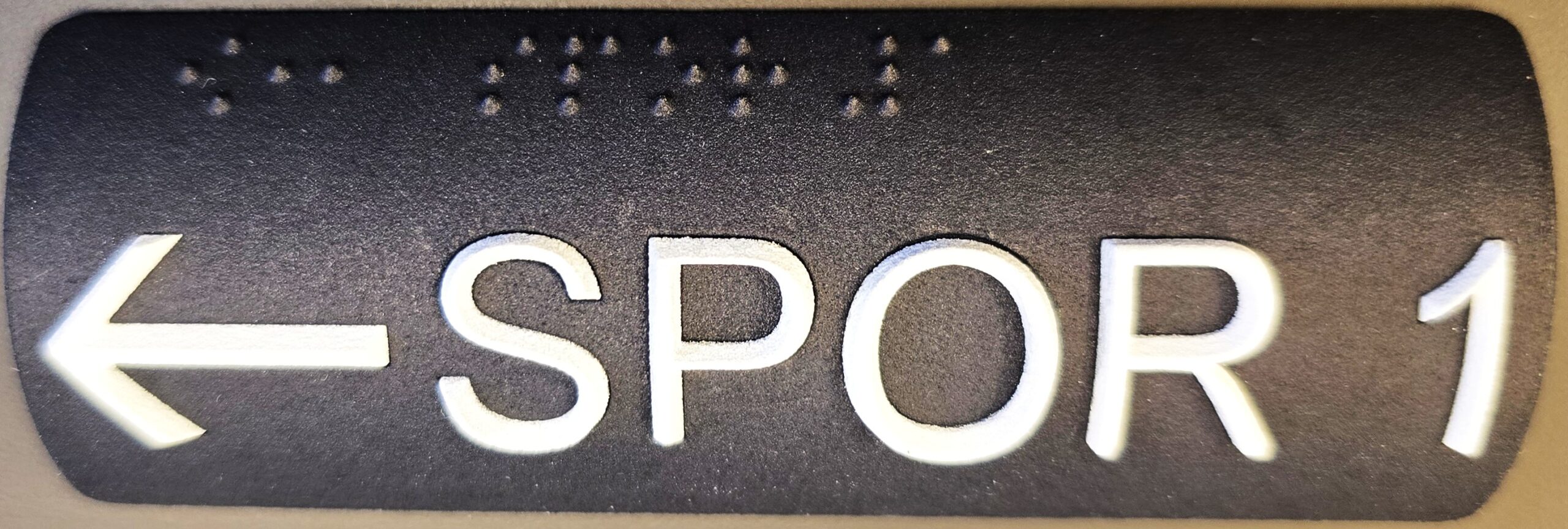 Taktile håndløperskilt i solid PU plast - Bilde 4