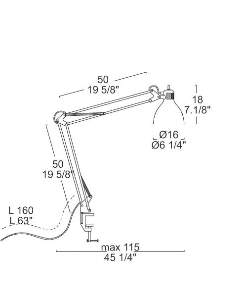 JJ LED skrivebordslampe - Bilde 2
