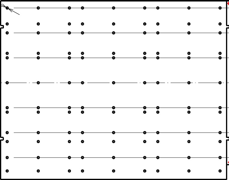 Stål mal til bruk sammen med ledelinje elementer som pigges til underlaget på 280 (metall) - 295 mm (TPU) - Bilde 2