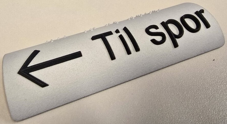 Håndløperskilt på 62 x 33 x 1,5 mm - Bilde 4