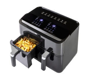 Airfryer dobbel med norsk tale