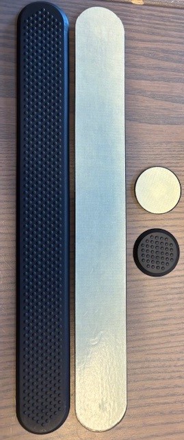 Miljøvennlige ledelinjer med diverse tape og overflate