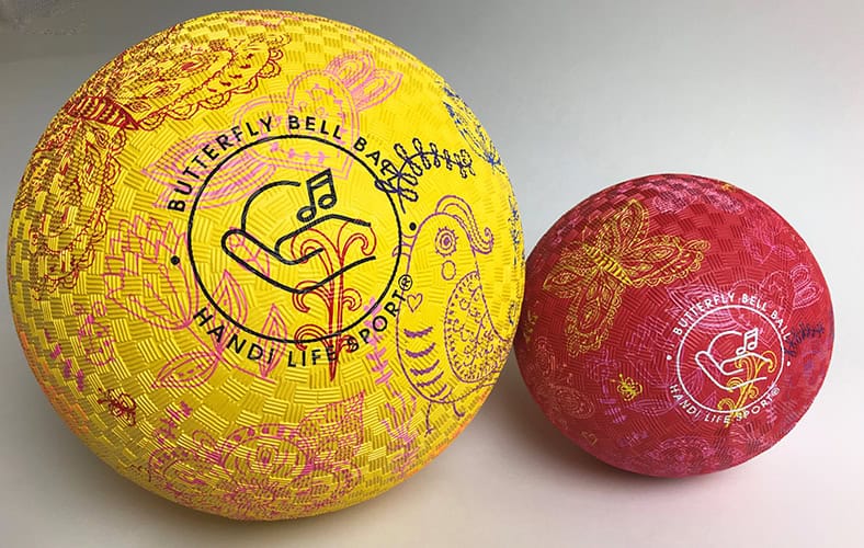 Butterfly Bell Ball – med bjellelyd og taktil overflate